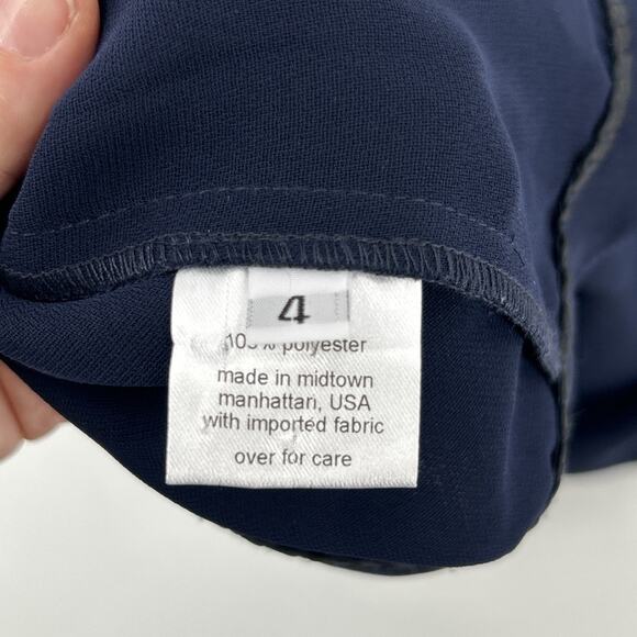 Rachel Comey Relict Mini Dress Size 4 Navy Designer Made in NYC Minimalist - Picture 9 of 11